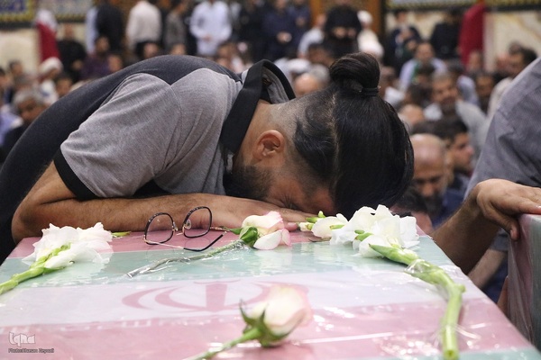 مراسم وداع با شهدای حمله رژیم صهیونیستی به یزد