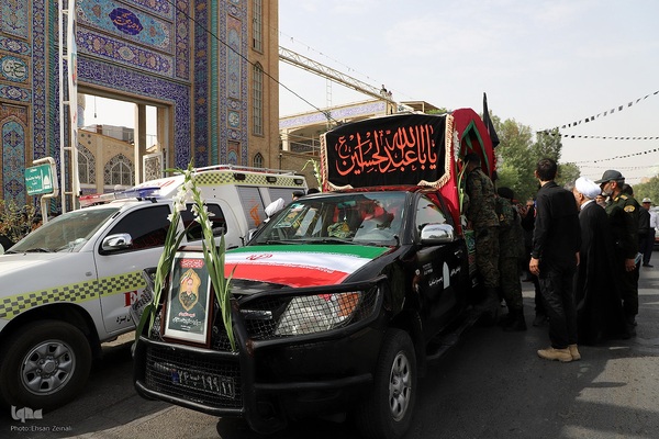 آیین گرامیداشت شهدای فاجعه هفتم تیر و شهدای تجاوز رژیم صهیونیستی در یزد‎