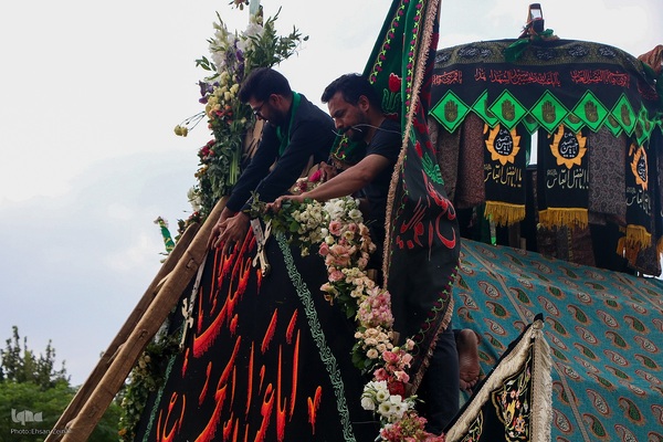 نخل گردانی حسینیه فهادان یزد