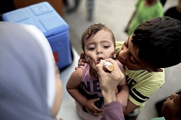 Gazzeli çocuklar için geniş kamsamlı aşı kampanyası