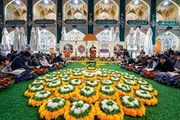 محفل انس با قرآن حرم مطهر علوی میں+ تصاویر